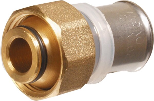 Pressfitting für MSVR TH-Kontur Anschlusspressverschr. mit Euro- konus,26x3-1",Messing blank