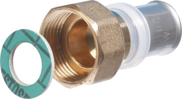 Pressfitting für MSVR TH-Kontur Übergangspressverschr. flachdichtend 16x2 - 3/4