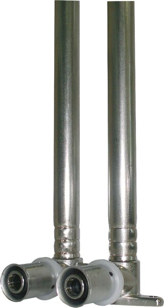 Pressfitting für MSVR TH-Kontur Wandwinkel mit Kupferrohr 16x2 - 15mm