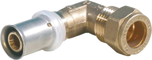 Pressfitting für MSVR TH-Kontur Presswinkel + Klemmverschr. 16x15