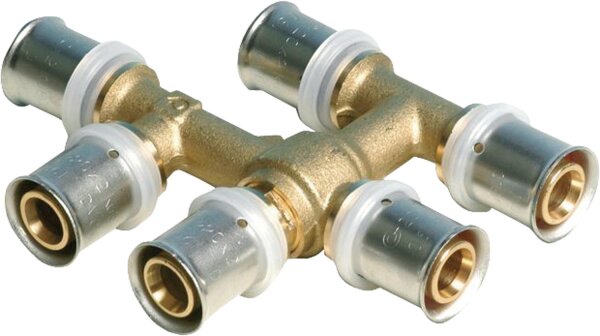 Pressfitting für MSVR TH-Kontur Steigstrang Anbindeset m. 6 Ansch. 16x2-16x2-16x2