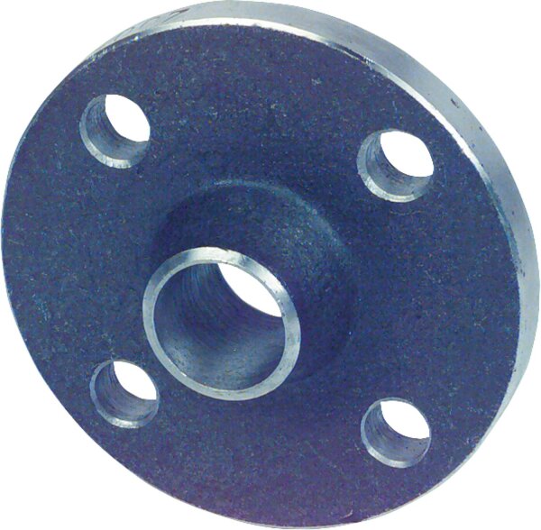 Vorschweißflanschen EN 1092-1  PN 16 / 1 1/2" 4-Loch, schwarz