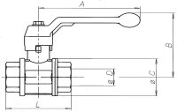 Kugelhahn  2" Typ Total IGxIG