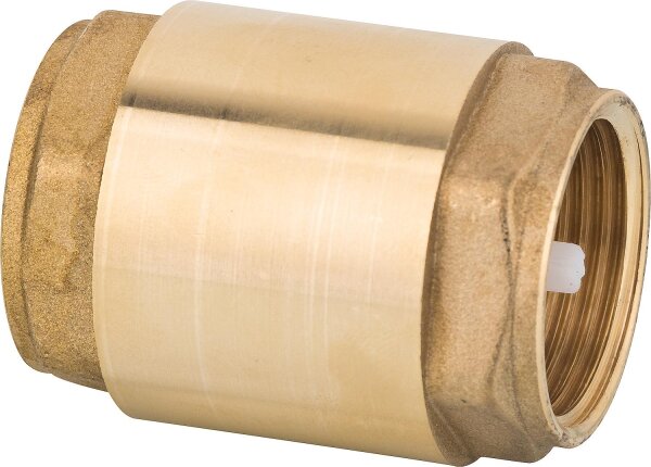 Rückschlagventil aus Messing mit Metalleinsatz u. Vitondichtung 1 1/4"