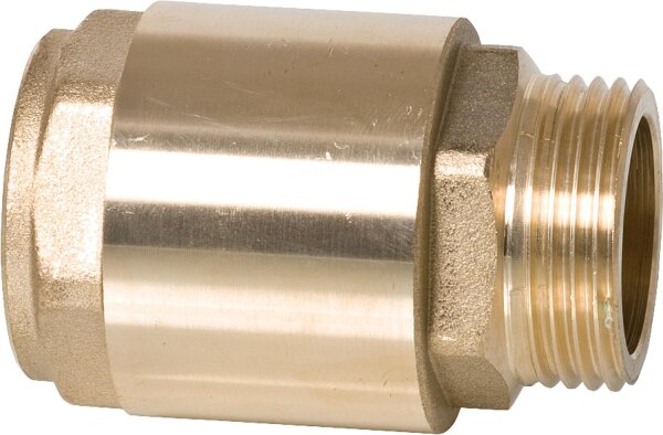 Rückschlagventil aus Messing mit IG 1/2" X AG 1/2" Typ 6 Durchfluss IG zu AG