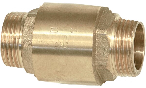 Rückschlagventil aus Messing mit AG 1" X AG 1" Typ 8