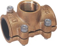 Anbohrschelle aus Messing 15mm x 1/2"  nach DIN 1786...