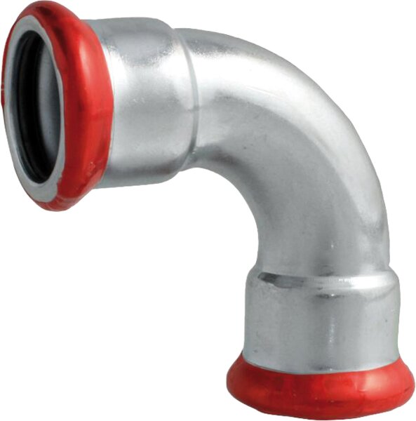 C-Stahl Pressfitting Bogen 90° (i/i) 22 mm M-Kontur