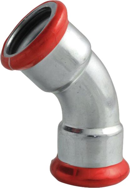 C-Stahl Pressfitting M-Kontur Bogen 45° (i/i) 18 mm