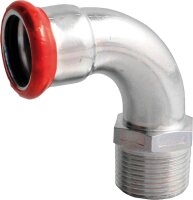 C-Stahl Pressfitting M-Kontur Überg.Bogen (i/AG) 35...