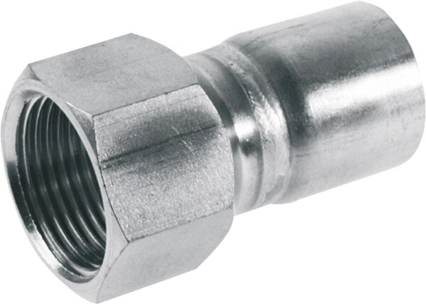 C-Stahl Pressfitting Absatzmuffe (a/IG) 18x1/2"