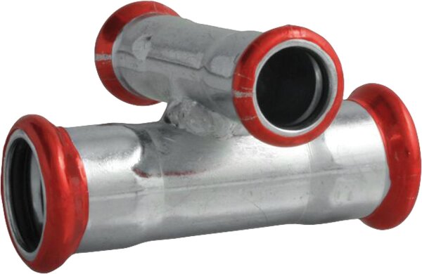 C-Stahl Pressfitting M-Kontur Kreuzstück (i) 22x18x22x18 mm WG834