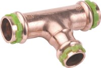 Kupfer-Pressfitting V-Kontur T-Stück, reduziert,...