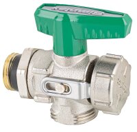 KFE-Kugelhahn Durchgang, für Trinkwasser, vernickelt, PN 10