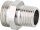 Schraubverbinder Durchgang AGxAG 3/4 AG x Eurok vernickelt