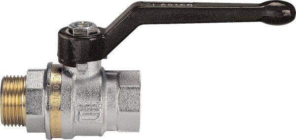 Messingkugelhahn AG/IG 3/4" mit Alu-Handhebel