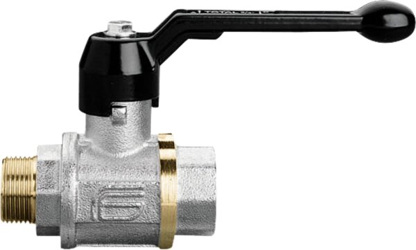 Messingkugelhahn TOTAL AG/IG 1" mit Alu-Handhebel