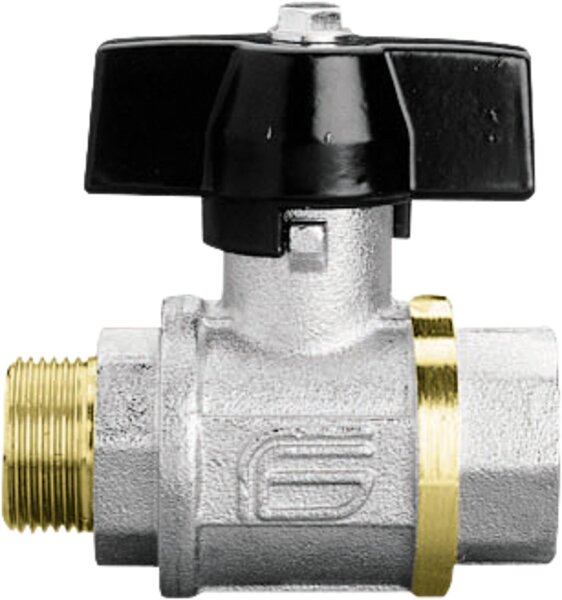 Messingkugelhahn TOTAL AG/IG 1/4" mit Alu-Flügelgriff