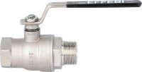 Edelstahlkugelhahn 3/4" AG/IG mit Stahl-Handhebel