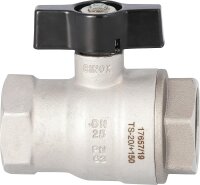 Edelstahlkugelhahn 1/4" IG/IG mit Flügelgriff