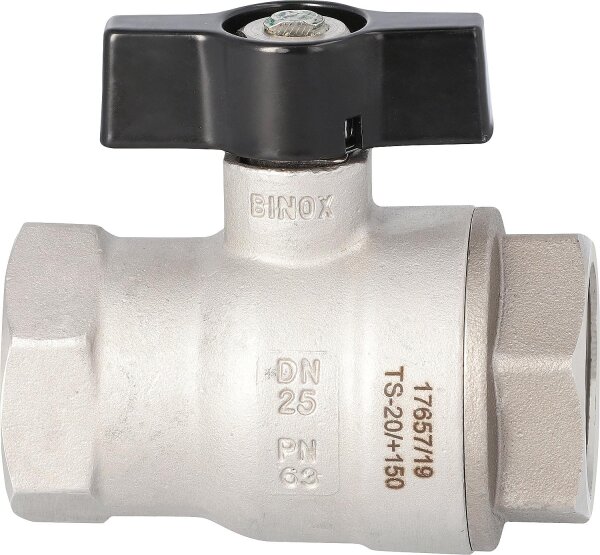 Edelstahlkugelhahn 1/2" IG/IG mit Flügelgriff