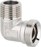 Winkel-Schraubverbinder AG x AG 1/2 AG x Eurok vernickelt