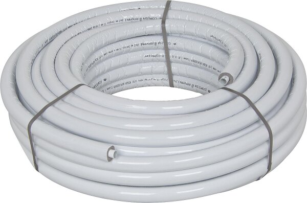 Metallverbundrohr in Ringen 20x2 mm mit Isolierung 9 mm VPE 50 m