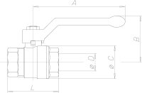 Messingkugelhahn ASTER ACS IG/IG 3/8" DVGW-zertifiziert mit grünem Aluminium Handhebel