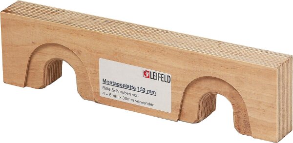 LEIFELD Montageplatte 153 mm Schichtholzplatte zur Wandscheiben Befestigung in Leichtbauwände