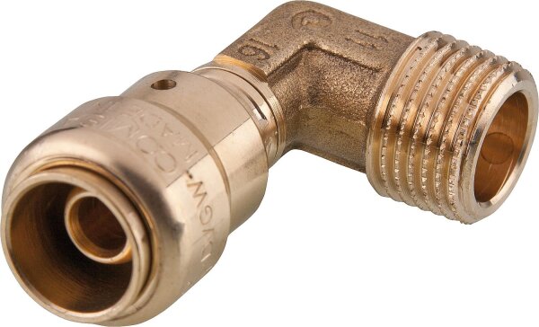 Steckverbindersystem Pronto Fit Übergangswinkel mit AG 90° 20x2mm - 3/4"