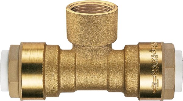 Steckfitting Itap-Fit T-Stück mit Abgang IG, 15mm x 1/2" x 15mm
