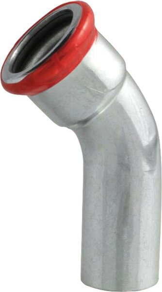 C-Stahl Pressfitting M-Kontur Einsteckbogen 45°, DN 88,9
