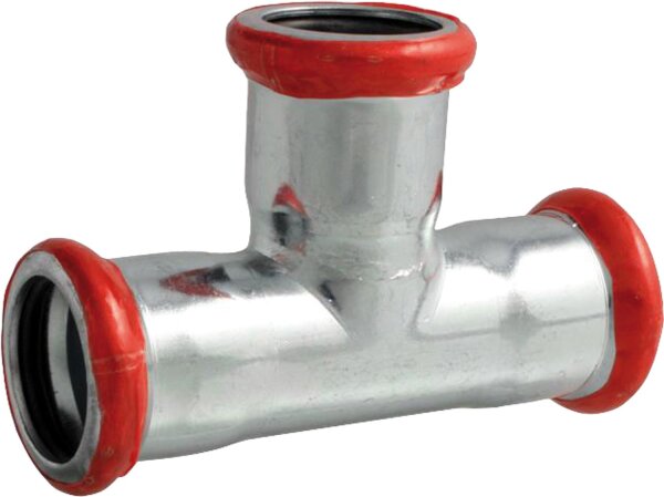 C-Stahl Pressfitting M-Kontur T-Stück, DN 88,9