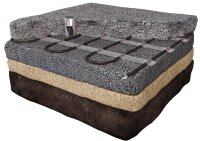 Eis/Schneeschmelz-Heizmatte für Freiflächen in Beton/Sandeinbau 2400W/16x0,5m=8m²/230V