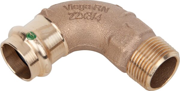 Sanpress Übergangsbogen 90° Modell 2214 mit V-Contur d-28x1