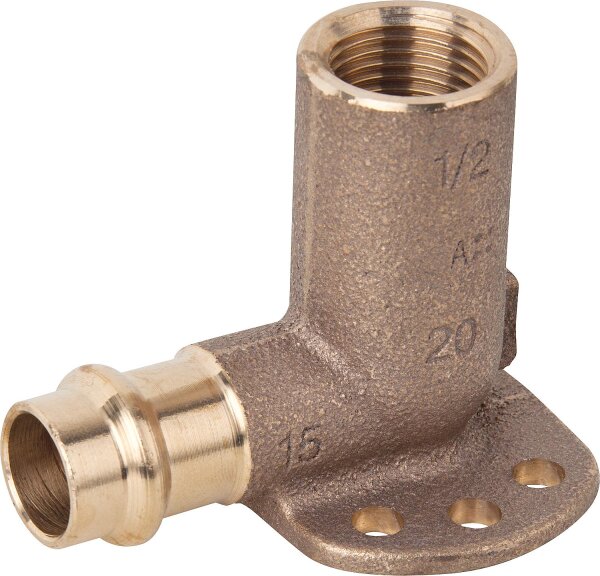 Sanpress Wandscheibe Modell 2225 mit V-Contur d-15xRp 1/2 L-45mm