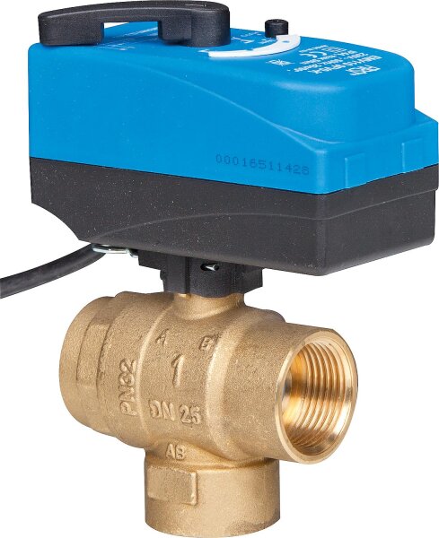 3/2-Wege Motor-Kugelhahn EMV 110 234/9FV0-K1" FF, DN25