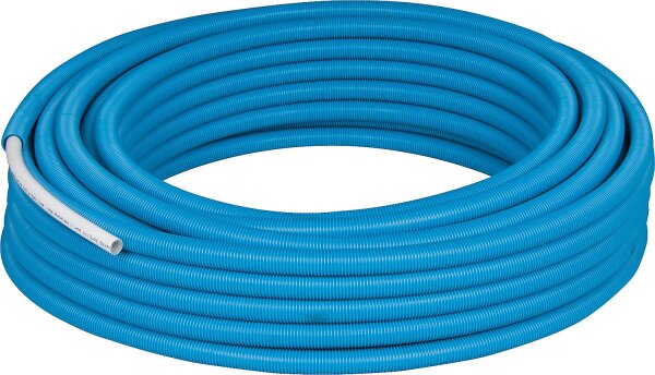 WS Mehrschichtverbundrohr PE-RT im Schutzrohr blau, 20 x 2mm, Rolle a 50m