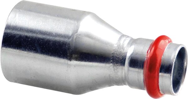 C-Stahl Pressfitting V-Kontur Reduziertsück 28 x 22 mm