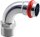 C-Stahl Pressfitting V-Kontur Übergangsbogen 90° mit AG 54 mm x DN 50 (2")