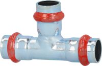 C-Stahl Pressfitting V-Kontur T-Stück 54 mm