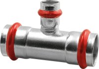 C-Stahl Pressfitting V-Kontur T-Stück reduziert 35 x...