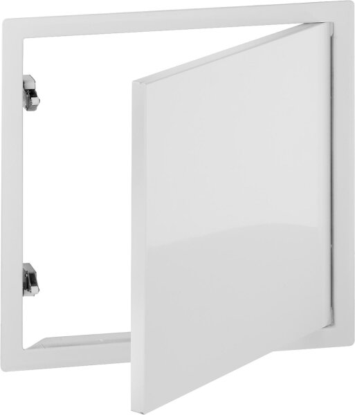 Revisionstür 300 x 300mm, RAL9016 mit2 Schnappverschlüssen