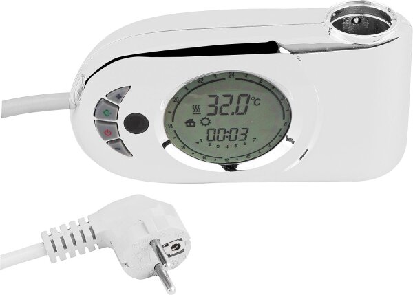 Raumtemperaturregler INFRA, für Badheizkörper max. 2000W, Farbe: Weiß