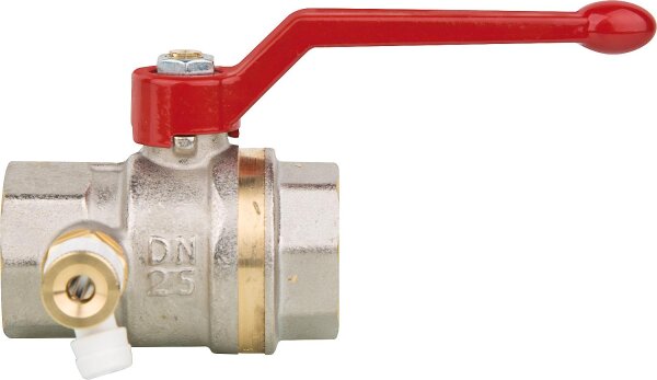 Kugelhahn Aster ACS IG/IG 11/2",PN40, mit drehbarer Entleerung,Alu-Hebel