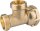 Messing T-Stück mit ÜWM 3/4"AG x 3/4"AG x 3/4"ÜWM