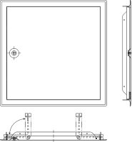 Revisionstür Softline Weiß mit...