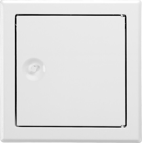 Revisionstür Softline Weiß mit Vierkantverschluss Einbaumaß 200x400mm