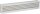 Kunststoff Lüftungsgitter Farbe Aluminium Einbaumaß 434 x 90mm