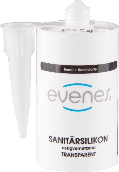 Sanitärsilikon EVENES transparent 80ml Kartusche